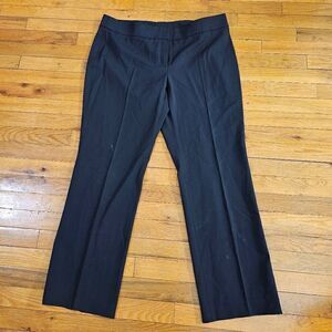 Akris Women’s Size 14 Black Wool Midi Rise Dress Pants